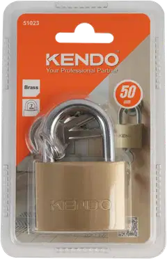 Kendo Riippulukko messinki, sangan vahvuus 7 mm - 2