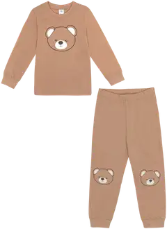 House lasten pyjama Nalle 232H032608 2-pack - Ruskea - 2