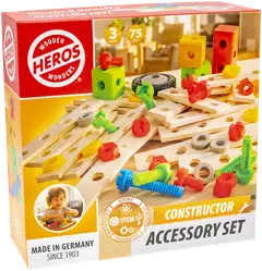 Heros Rakennussarja Constructor Rakentajan lisälajitelma 75 osaa - 1
