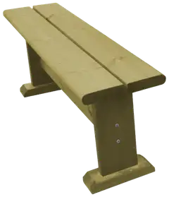 Tammiston Puu Penkki Saku 120cm kestopuu vihreä - 1