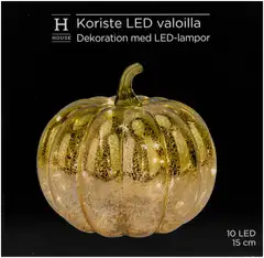 House pöytäkoriste kurpitsa LED 15 cm - 2