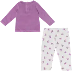 Disney vauvojen kaksiosainen pyjama samettiveluuria Minni Hiiri ZH03062 - Vaaleanpunainen/valkoinen - 3