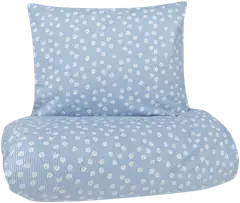 Xtra pussilakanasetti Daisy 150x210 cm sininen - 1