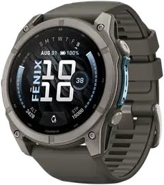 Garmin Fenix 9 51 mm titaani- ja kivenharmaa urheilukello - 1