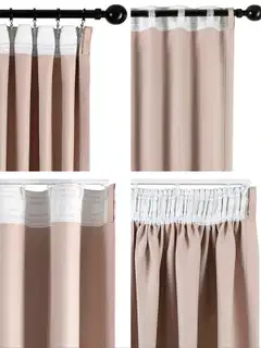 Hasta Dokie huonetta pimentävä verho, beige - 2
