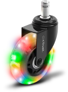 Trust Valaistut pelituolin pyörät GXT 701 LED - 4