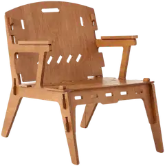 SoBuy nojatuoli ruskea HFST02-BR - 2