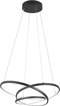 Trio led riippuvalaisin Darvin 64 cm musta SwitchDimmer - 2