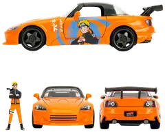 Jada Naruto Shippuden: Naruto ja 2001 Honda S2000, 20 cm, 1:24, die-cast - 4