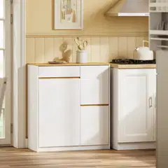 SoBuy keittiökaappi valkoinen FSB111-WN - 2