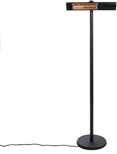 HORTUS Terassilämmitin 500/1000/1500W lattiamalli, kaukosäädin, RGT, musta - 5
