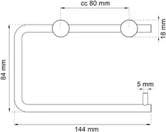 Habo WC-paperiteline 1368 musta - 2