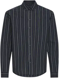 Blend miesten raidallinen oxford kauluspaita - SALUTE - 1