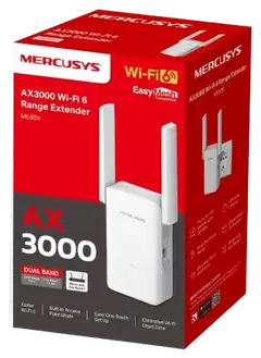 Mercusys ME80X AX3000 Dual-band -WiFi6 -kantamalaajennin - 3