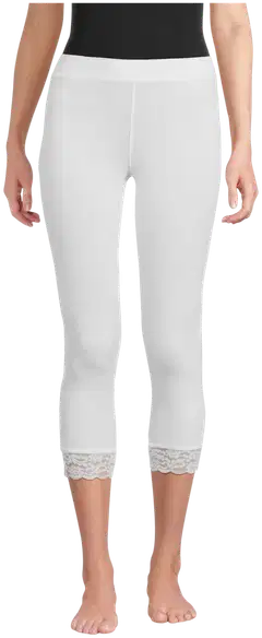 House naisten 7/8-leggingsit lace 222H26NS02 - Bright white - 1