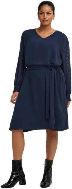 ONLY CARMAKOMA naisten mekko Carmetta - Navy Blazer - 4