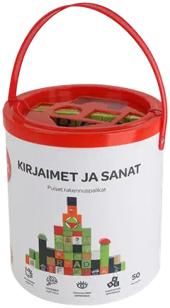 bo. puiset palikat Aakkoset ja sanat, suomenkielinen - 2