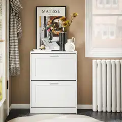 SoBuy kenkäkaappi valkoinen FSR137-W - 2