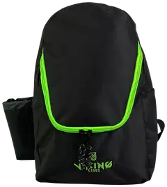 Viking Discs rucksack light frisbeegolfreppu, musta/lime - 1