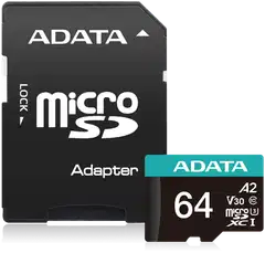 ADATA Premier Pro microSDXC -muistikortti, 64 GB - 1