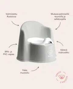 BabyBjörn pottatuoli - harmaa/valkoinen - 2