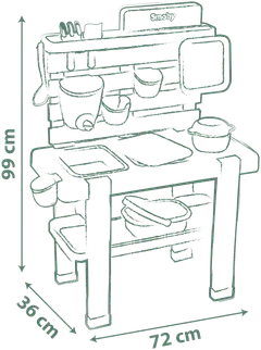 Smoby Life Mud Kitchen, mutaleikkikeittiö - 5