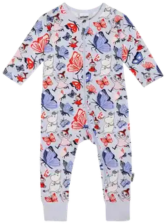Muumi vauvojen pyjama Perhospuisto 591633 - Vaaleansininen - 1