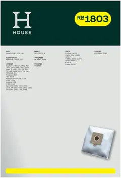 House RB1803 pölypussi 4 kpl + moottorisuodatin - 4