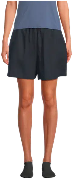 TEX naisten pellavasekoiteshortsit I282992 - BLACK 1 - 1