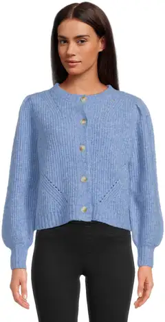 WKLY. naisten villasekoiteneuletakki 213W360132 - Blue - 1