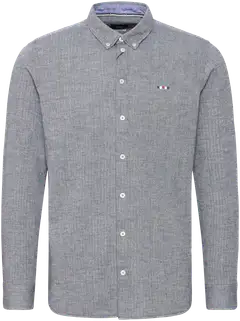 FQ1924 miesten kauluspaita FQBARRIE herringbone - Salute Melange - 1