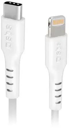 SBS latauskaapeli Usb-C To Lightning 2 M valkoinen - 1