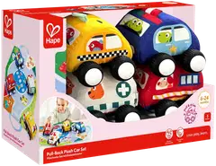 Hape Pull-Back pehmoautot - 2