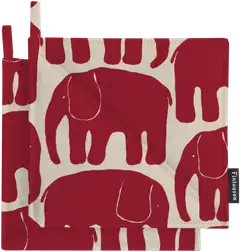 Finlayson patalappu 2kpl Elefantti 22x22 punainen/beige - 1