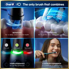 Oral-B iO9 Black Onyx sähköhammasharja + lisävaihtoharja - 14