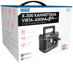 Wave X-300 Kannettava virta-asema 231Wh / 300W, Musta/Tummanvihreä - 4