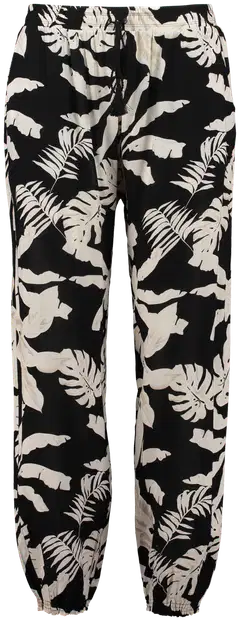 Z-one naisten housut Ro44xy - Black palm - 1