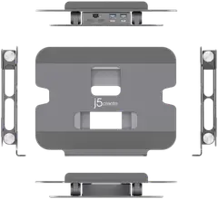 J5 Create kannettavan tietokoneen jalusta 4K telakalla - 3