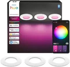 Philips Hue alasvalo 90mm 3 kappaletta valkoinen - 1