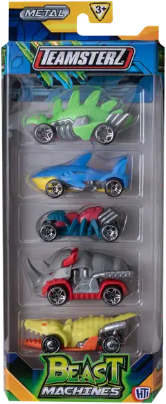 Teamsterz pikkuajoneuvo Beast Machines 5-pack, erilaisia - 3