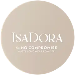 Isadora The No Compromise Matte Longwear Powder puuteri 65 Neutral Beige 7 g - 61 Cool Ivory - 2