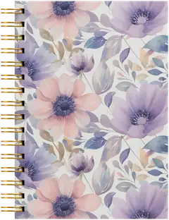 Notebook A5 lilac flowers - 1