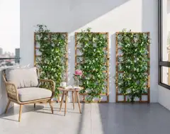 Ritilä / aitaelementti 80X180cm, luonnon ruskea, Materiaalivahvuus 15x38mm - 5