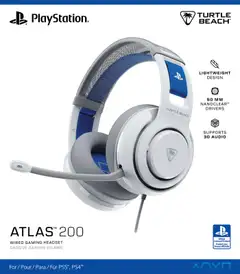 Turtle Beach Atlas 200 PlayStation pelikuulokkeet - valkoinen - 3