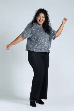 Now Curvy juhlapaljettipusero 123722 - Sequins - 4