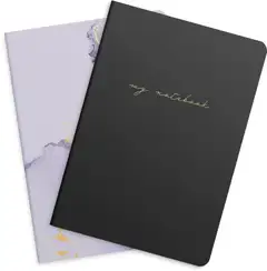 Notebook lilac & black 2 pack - 2