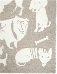 Lapuan Kankurit huopa Koirapuisto 130x180 cm beige - 1