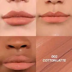 MOIRA Cushion Kiss Lip Cream 003 Suede Cacao -huulivoide - 002 Cotton Latte - 2