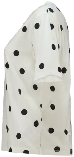 Zabaione naisten t-paita Lo44uisa - P dot offwhite black - 2