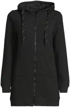 House naisten pitkä collegetakki Terry - MUSTA - 2